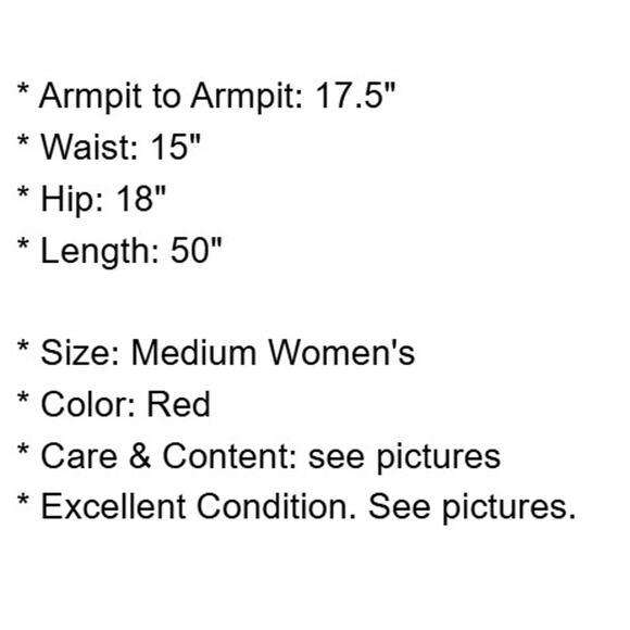 Vince Camuto Dress Womens Medium Red Maxi Stretch Knit Sleeveless Beach Resort - Picture 4 of 12